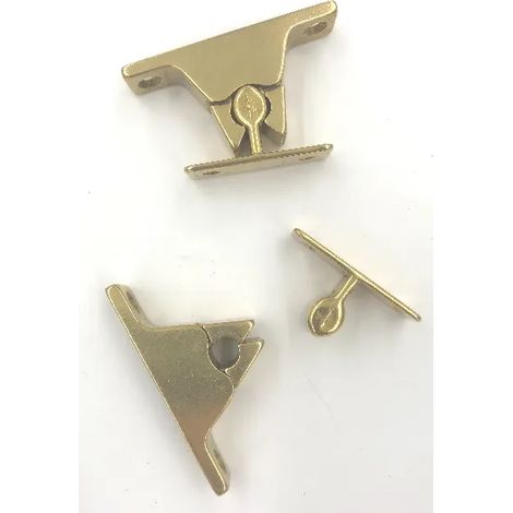 PINZA FERMAPORTA COTTALI OTTONE LUCIDO  CT60001