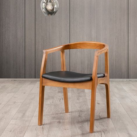 Stuhl Angeli, ein Stuhl, gepolstert, Tragfähigkeit 120 kg, Nussbaum Braun (1/5)