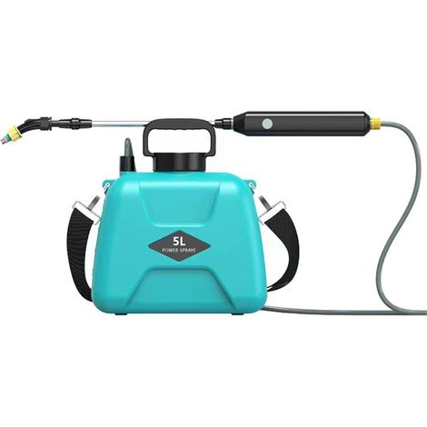 5-Liter-Multifunktions-Elektro-Sprühgerät für Garten, Zerstäubungsbewässerung und Teleskopschlauch mit 3 Düsen (1/4)