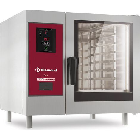 Four électrique touch vapeur directe - convection 6 x GN - Diamond