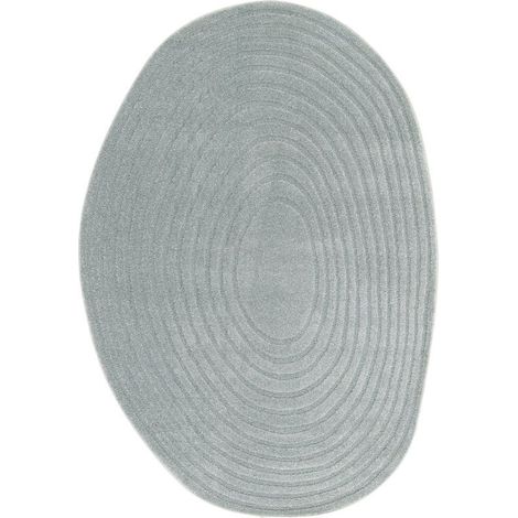 BOBOCHIC - Tapis poils courts BRIAC motif géométrique 160x230 Bleu (1/5)
