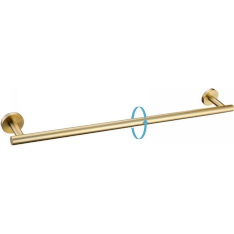 Barre Serviette 60 cm Or Brossé Porte Serviette Murale Acier Inoxydable Salle de Bain