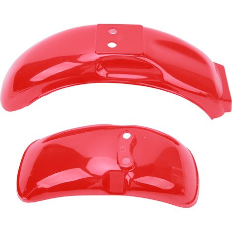 Garde-boue avant et arrière rouge brillant pour moto, adapté aux vélos Z50 Z50A Z50J Z110 Z125, roues de 8 ou 10 pouces.