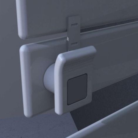 Acova – Patère arrière porte-serviette électrique 750W – Sèche-serviette vertical – Dimensions 1200x600mm – 470381