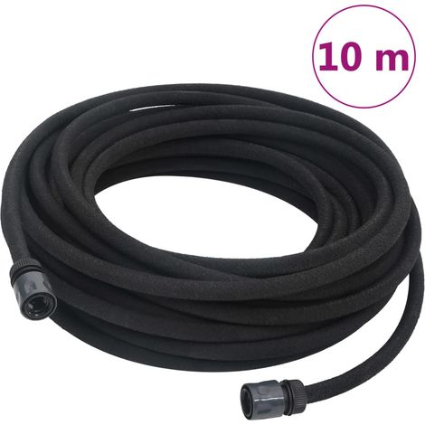 Tubo da giardino in gomma nera vidaXL 10 m (1/5)