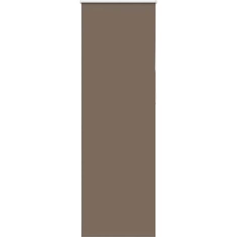 Store enrouleur occultant café 70x230cm largeur du tissu 65,7cm