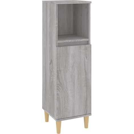 Colonne Meuble de salle de bain - sonoma gris 30x30x100 cm fr3955 - Maison La Vie (1/5)