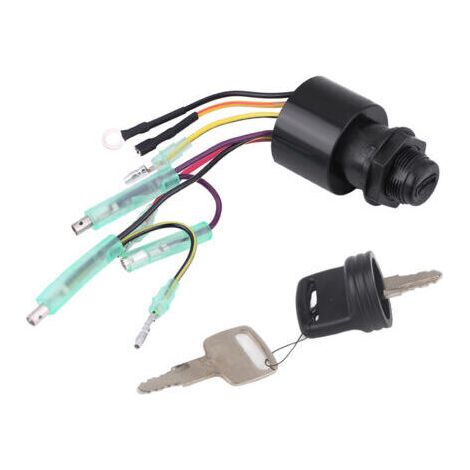 Ensemble Interrupteur à Clé Mercury pour Moteur Hors-Bord - Compatible avec Boîte de Commande à Distance 87-17009A5 - OEM : 17009A5