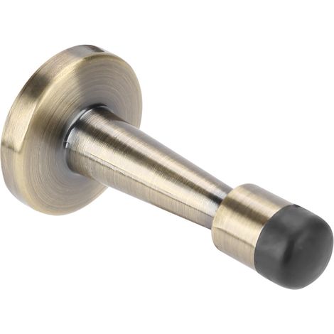 Butée de porte anti-collision en alliage de zinc et caoutchouc, accessoire pour la maison, l'hôtel ou le bureau (bronze) (1/5)