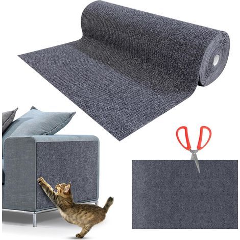 Katzensofa-Kratzbaum, Katzensofa-Schutzmatte, Katzensofa-Schutz, Anti-Klauen-Katzenkratzbaum, Katzenkratzschutz-Schutz, DIY Katzenkrallen-Sofaschutz, 200 x 40 cm, dunkelgrau