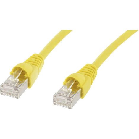 Câble de raccordement réseau informatique RJ45 Telegärtner 100007977 CAT 6a S/FTP jaune 1.00 m (1/4)