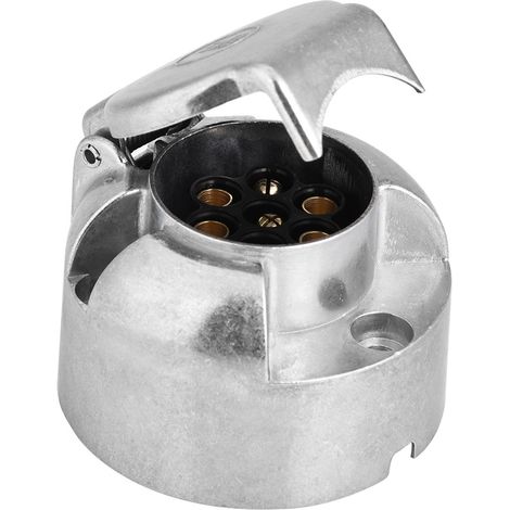 Connecteur fiche prise 12V 7 broches pour remorque, caravane, attelage, adaptateur de remorquage (1/5)