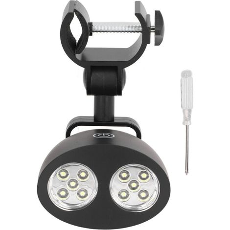 Lampe pour barbecue avec 10 LED, compatible avec les barbecues à gaz, à charbon et électriques peut également servir de lampe de secours en camping
