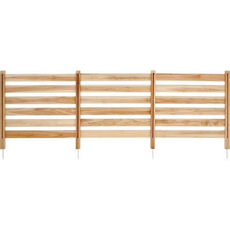 Lot de 3 écrans brise-vue 91 x 91 cm pour climatiseur, cache poubelle et piscine, avec piquets de fixation, extérieur (1/5)