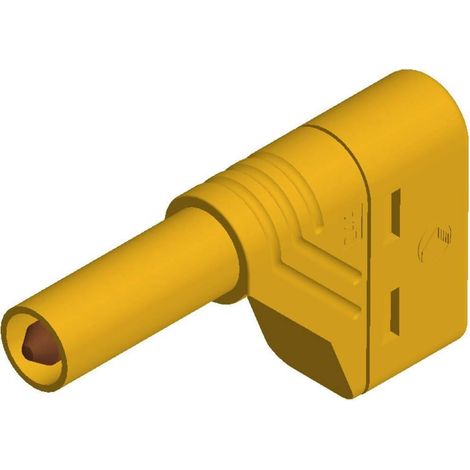 Sks-hirschmann 4250260208586 Conector banana macho amarillo