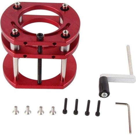 Milling machine table lifting and clamping platform with four-jaw router (1/4)