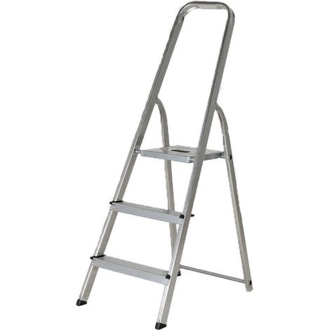 HAILO Escabeau domestique pliable Selekta MixAlu - 3 marches - 2,37m (1/9)