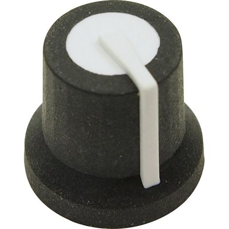 Cliff CL170822BR CL170822BR Drehknopf  Schwarz, Weiß (Ø x H) 16.8 mm x 14.5 mm 1 St.