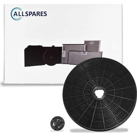 Filtro de carbón AllSpares para campanas extractoras compatibles con AEG-Electrolux Zanussi y Faber EFF54 / MCFE42 (Ø232mm)