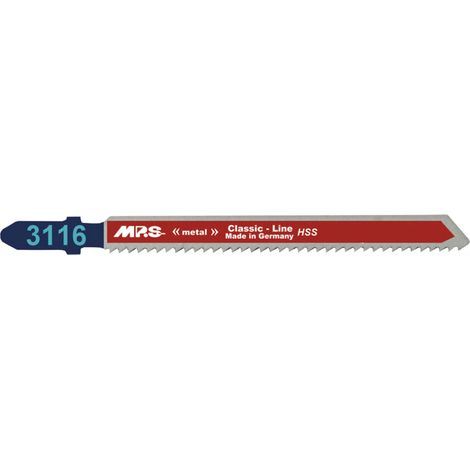 5 Lames scie Sauteuse HSS (pour acier/metal) dents fraisées avoyées 75/100Mm - 2mm