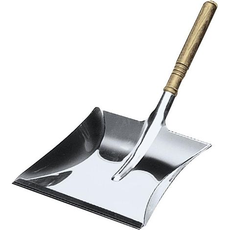 Pelle à poussière ( 9000470258 ) avec manche en bois Acier inoxydable