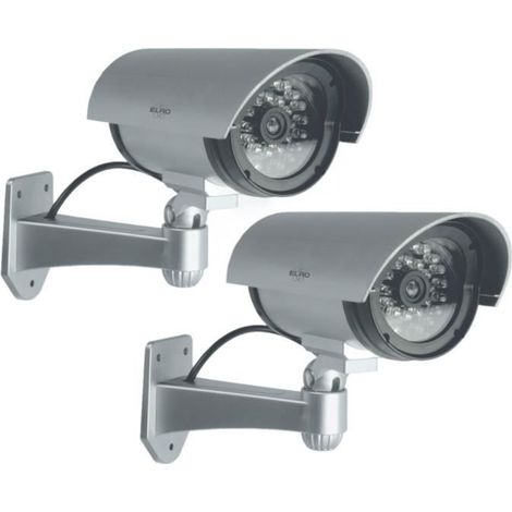 ELRO CDB25S-2 Caméra extérieure factice avec LED-2 Paquet
