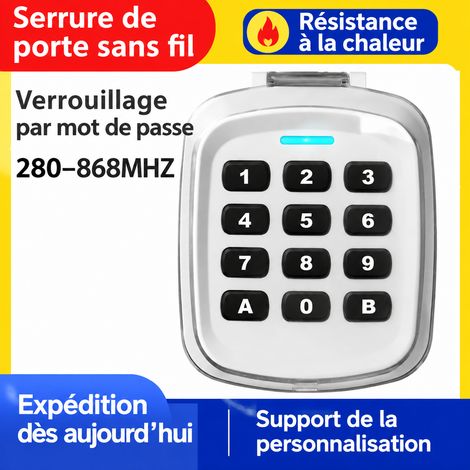 Télécommande universelle copieuse 433/315 MHz pour porte de garage volet roulant et portail battant portée 100m fixation murale – Livraison gratuite (1/5)