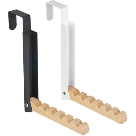 2 Pièces Pliable Patère de Porte à Suspendre Fer Rebord de Porte Crochets Sans Perçage Crochet Porte Manteau Suspensions Pliables Sur Crochet Porte (B) (1/4)
