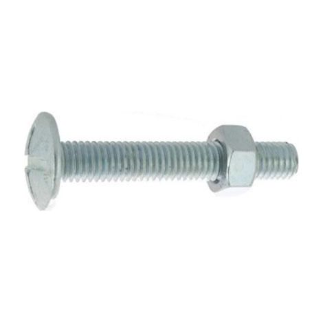 Ultima bullone per camino in acciaio zincato bianco 10x60 mm