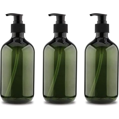 Set di 3 flaconi con dosatore da 5 ml, flacone per shampoo, flacone dispenser per liquidi ricaricabile, flacone vuoto con dosatore ricaricabile, flacone vuoto con dosatore per sapone ricaricabile (1/5)