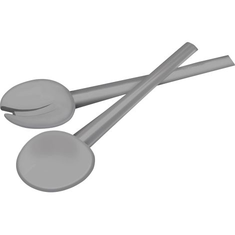 Guzzini 080700177 Posate Insalata, Plastica, Grigio Scuro (1/3)