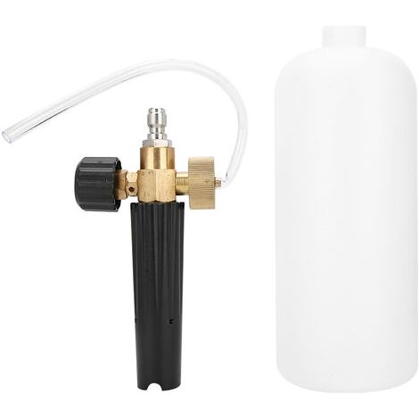 Bouteille de pulvérisation de mousse pour lavage de voiture, 1l, 1/4 pouces, pompe de lavage à haute pression, outil de nettoyage de canon (1/5)