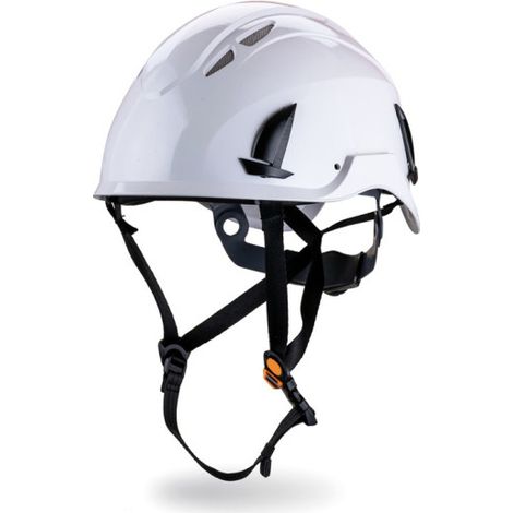Casco Binorma trabajos altura EN397+EN12492, con barboquejo switch AROS 80670 SAFETOP  Blanco