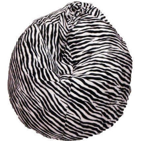 Talamo Italia Sackpouf mit "Zebra"-Muster, schwarz-weiß, Maße 80 x 120 x 80 cm