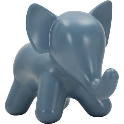 Sgabello Elephant Blu in Polietilene CM 86x46x56 - Seduta Moderna con Profilo Iconico e Linee Morbide - Collezione Elephant
