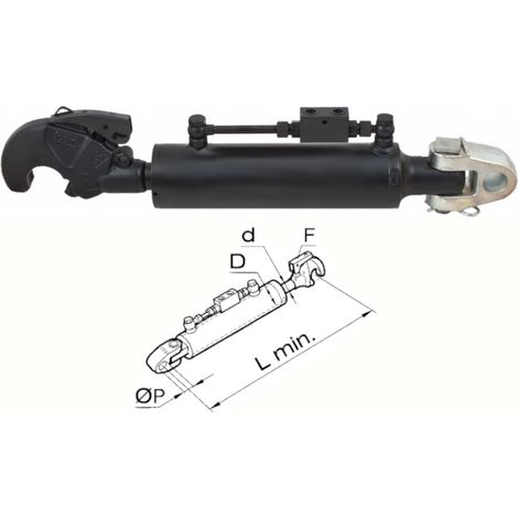 Braccio 3 punto idraulico Cermag trattori FIAT lunghezza 410-760 mm - 50794