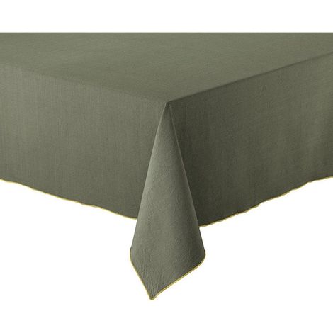 Nappe de Table Recyclée Motif Forêt pour Salle à Manger et Cuisine 140 x 250 cm - PANGIVO (1/2)