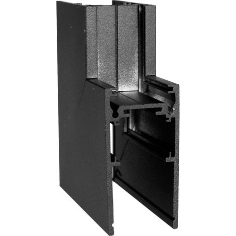 Squadra profonda nera alluminio per binari MT0001/MT0002 Maxlight