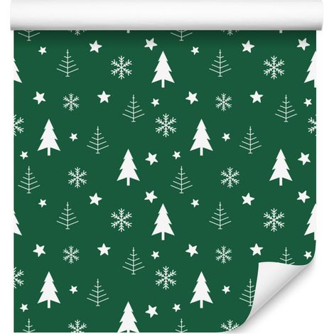 Papier peint de Noël à motif nautique et gris clair 50x1000 cm (1/5)