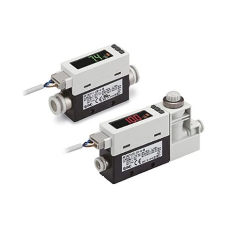 Capteur de débit SMC PF2M710 pour Air sec, N2, 0.1 L/min à 10 l/min ( Prix pour 1 )