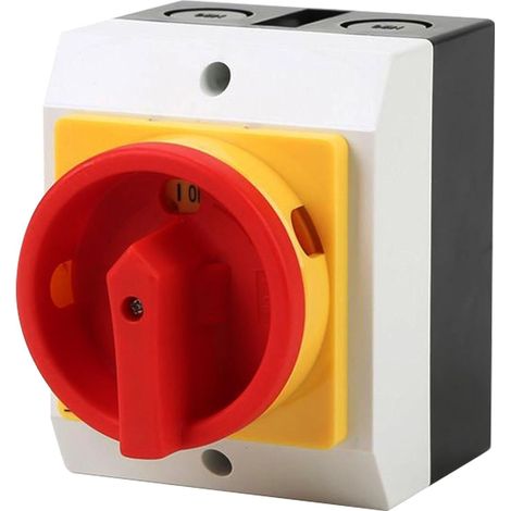 Disjoncteur de circuit scellé de charge, disjoncteur de changement manuel Bouton de coupure de contrôle maître 380 V à l'épreuve de poussière 4P étanche pour (1/5)