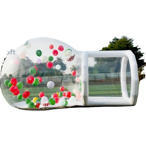 Maison Bulle Gonflable, PVC Durable, Accueille 5-12 Personnes, 13ft (1/2)