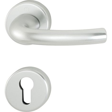Poignée de Tokyo avec rosace PZ Cylindre profilé, argent anodisé, 2951782 (1/5)