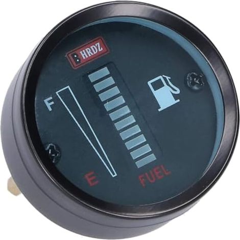 Indicateur de carburant LED, 12V DC, affichage LED carburant diamètre 52mm, résistance réglable pour moto automatique (1/4)