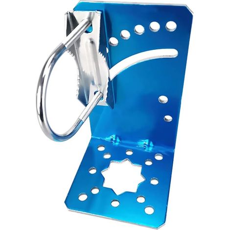 Support de montage sur poteau extérieur pour antenne domestique, kit de montage pour pont sans fil, carte réseau, support de fixation en forme de L (1/5)
