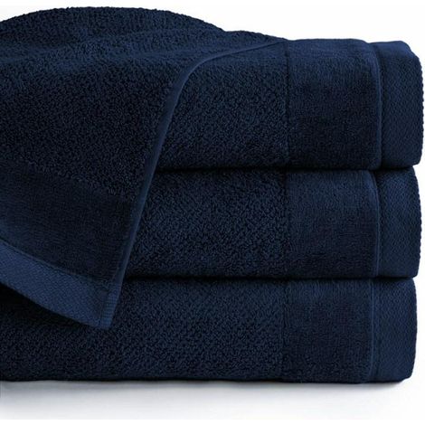 Asciugamano Vito 50x90 Blu navy 550g 100% cotone (1/5)
