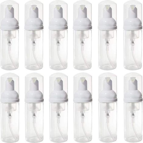 Bouteille À Mousse Vide - 12 Pièces - Pompe À Pression En Plastique PET - Pour Savon Liquide, Nettoyant Visage Et Mains - Voyage Et Déplacement (1/5)
