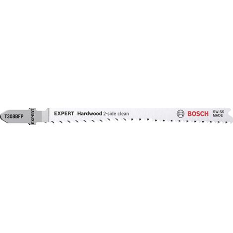 Karte 3 Hartholzklingen 117 mm BOSCH Bi-Metall Präzision T308BFP - 2608900547