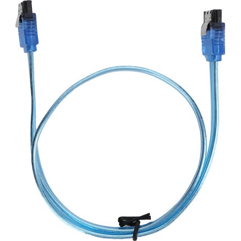 Câble SATA Double Plat pour SSD et Disque Dur, Cordon de Transmission Externe à Double Interface Droite (1/5)