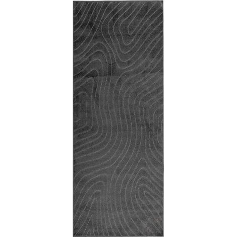 Tapis Palmeras gris anthracite 150 x 80 cm Polyester (1/5)